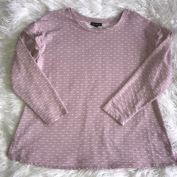 Lane Bryant Ruffle Sleeve Polka Dot Top - Picture 3 of 5